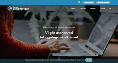 Desktop Screenshot of e-identitet.se